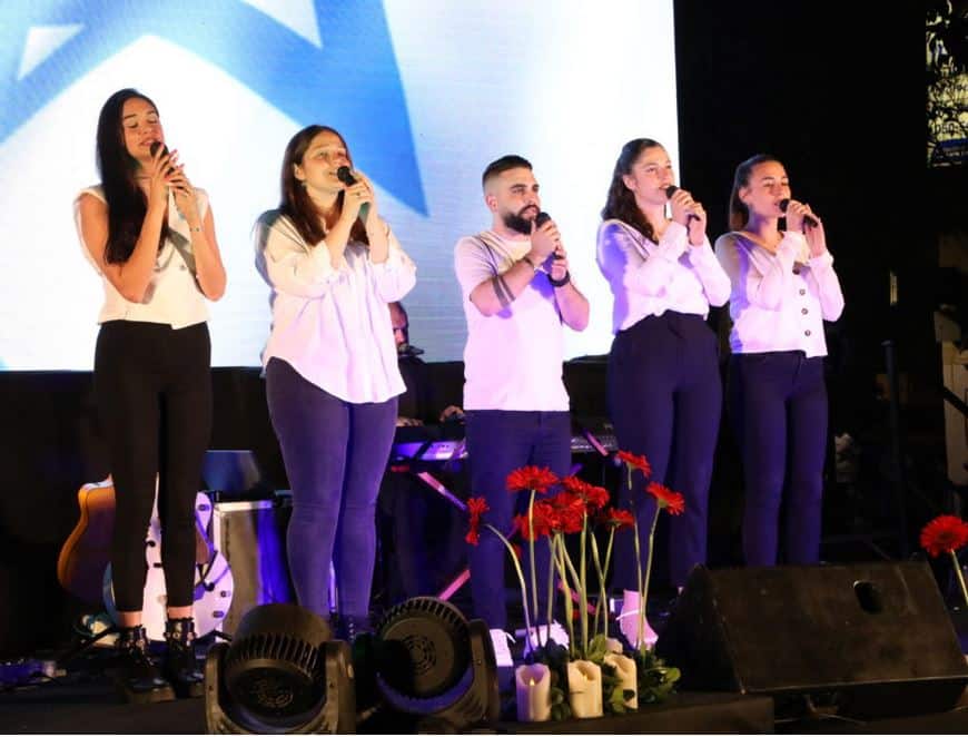 יום הזיכרון בקריית ביאליק (צילום: רוני כרמלי)